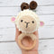 Crochet Sheep Rattle Cum Soft Toys - Cream