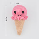 Amigurumi Tiny Baby Ice Cream Cone - Pink
