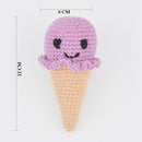 Amigurumi Tiny Baby Ice Cream Cone - Purple