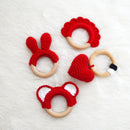 Set of 4 Teether Wooden Ring