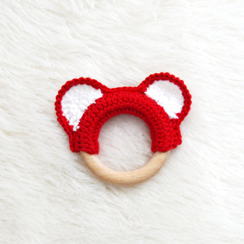 Set of 4 Teether Wooden Ring