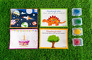 Play Dough Mats Set - Creative 8 mats with 4 non-sticky and toxic clay