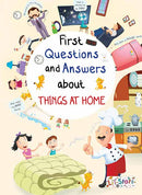 Set of 4 First Questions and Answers Board Books including Human Body, Things at Home, Nature and Animals & Birds