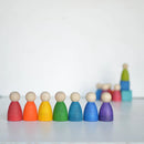 Rainbow Peg Dolls, 12 Pieces