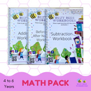 Math Pack - Set of 3 workbooks (4 to 6 years)