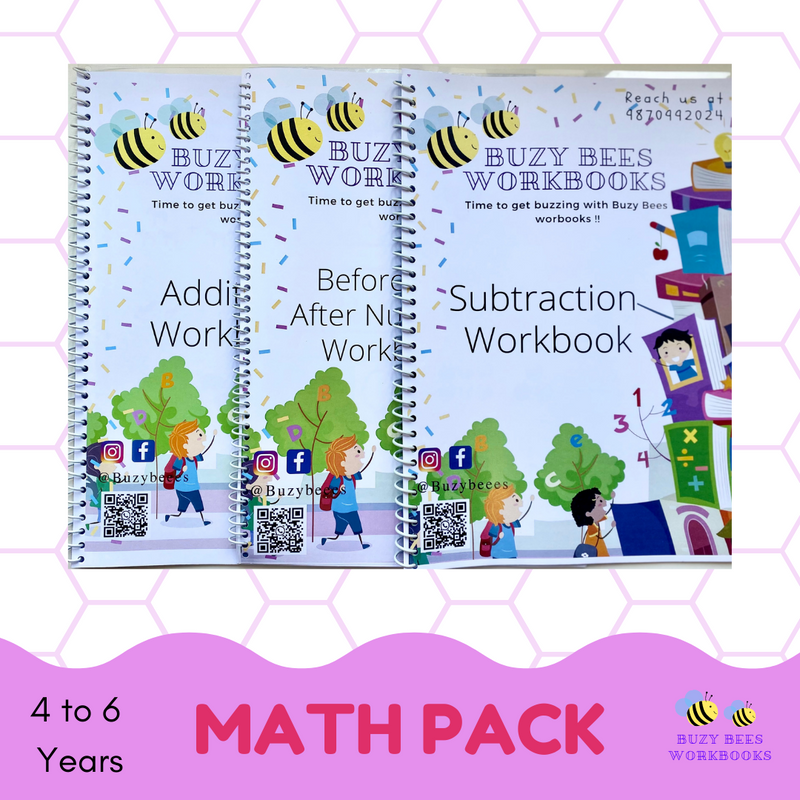 Math Pack - Set of 3 workbooks (4 to 6 years)