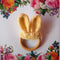 Bunny Ear Shapes Crochet Teether (Yellow)