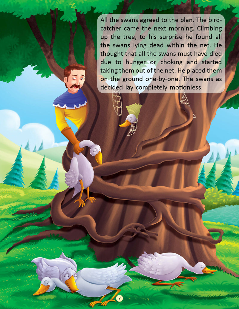 The Far-Sighted Swan - Book 2 (Famous Moral Stories from Panchtantra) : Story books Children Book By Dreamland Publications 9781730109782