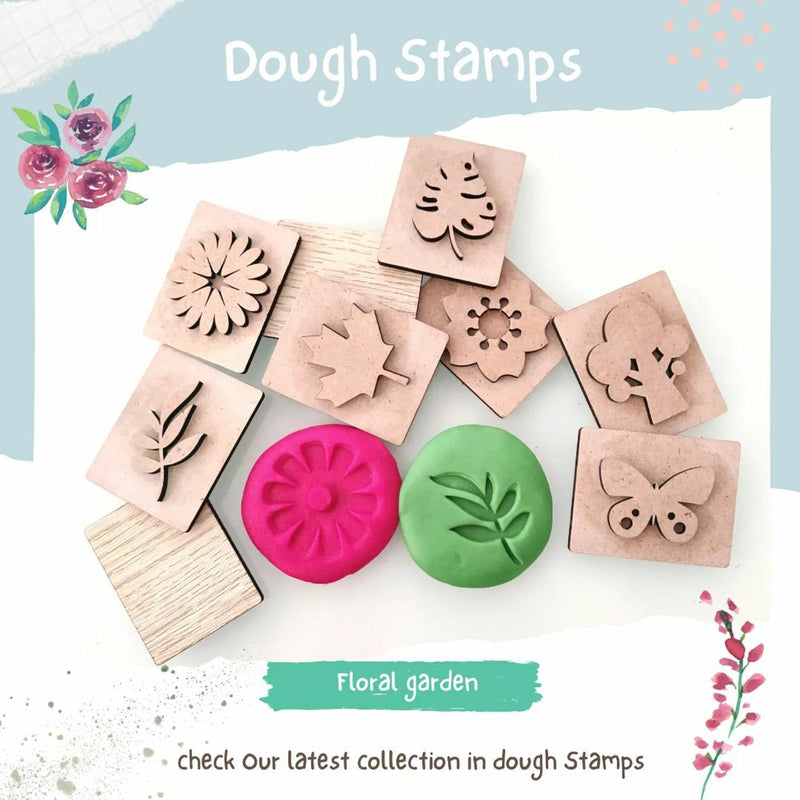 KIDDO KORNER | Floral Garden Theme Stamp Set | Stamp Set for Kids | Stamp Art | Arts & Crafts…