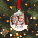 Personalised Ornament -First Christmas Peach
