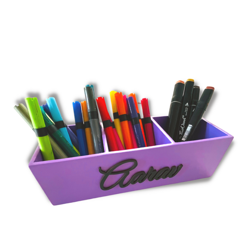 Stationery Holder - Purple ( Personalization available )