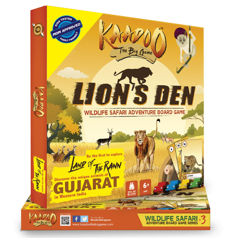 Lion’s Den-Western India Edition Jungle Wildlife Safari Adventure Board Game