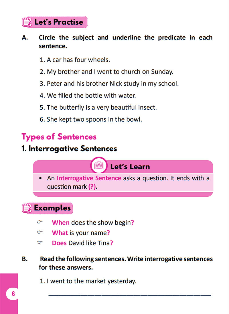 Pegasus Primary English Grammar for Class 4 Students