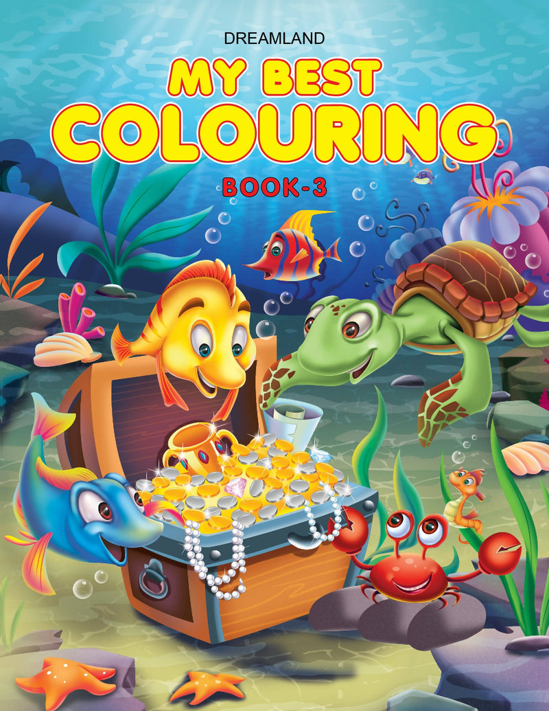 My Best Colouring Book - 3 : Drawing, Painting & Colouring Children Book By Dreamland Publications 9789350893159