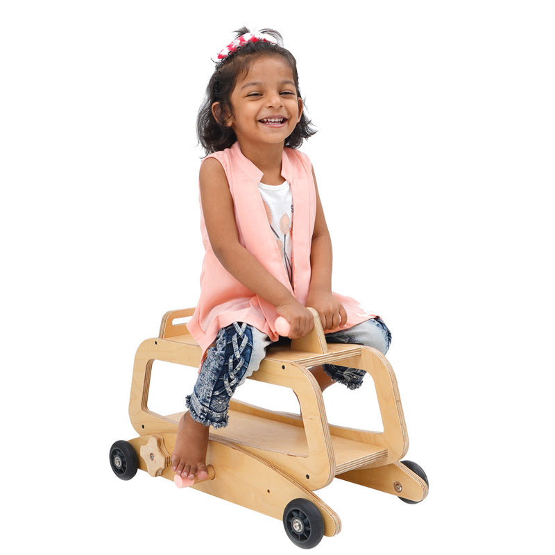 3-in-1 Wooden Rock & Roller for toddlers