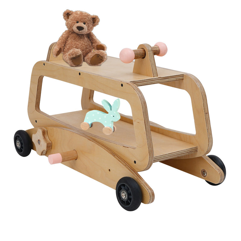 3-in-1 Wooden Rock & Roller for toddlers