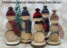 Toyroom Wooden Tree slices ( tree stems 0.5 to 2 inch diameter) 50 pieces