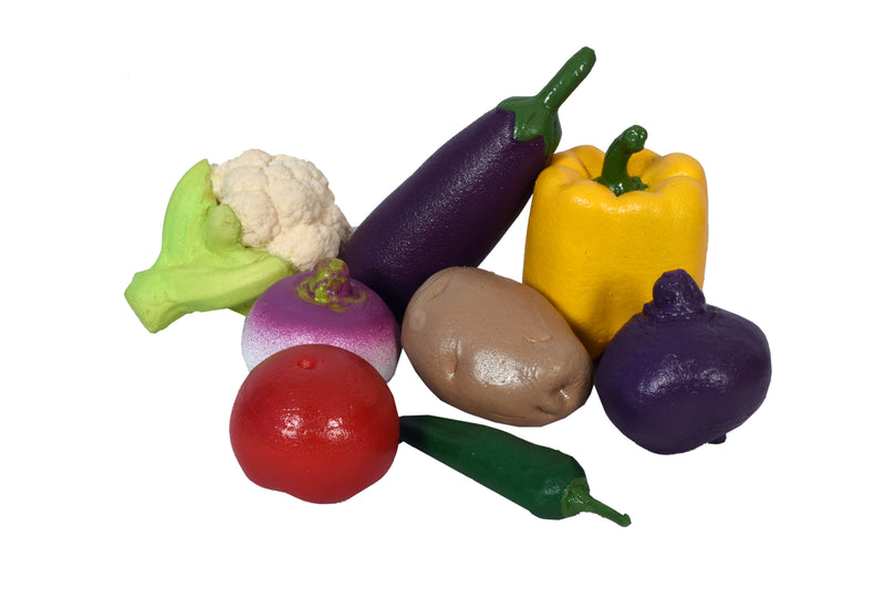 Vegetables (Set of 8) (0 to 10 years)(Non-Toxic Rubber Toys)
