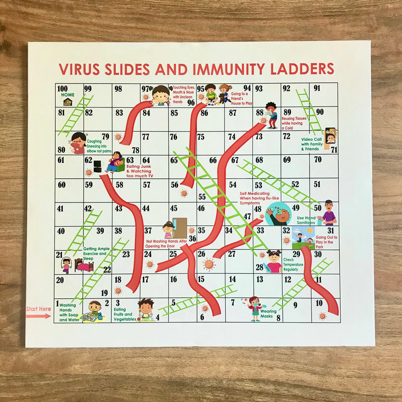 Toyroom Virus Slides & Immunity Ladders - Pandemic Board Game