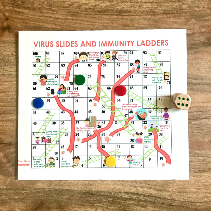 Toyroom Virus Slides & Immunity Ladders - Pandemic Board Game