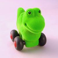 Soft Aniwheel Dinosaur Large - Green (0 to 10 years)(Non-Toxic Rubber Toys)