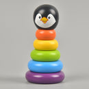 Svecha Toys: Penguin rainbow ring stacker