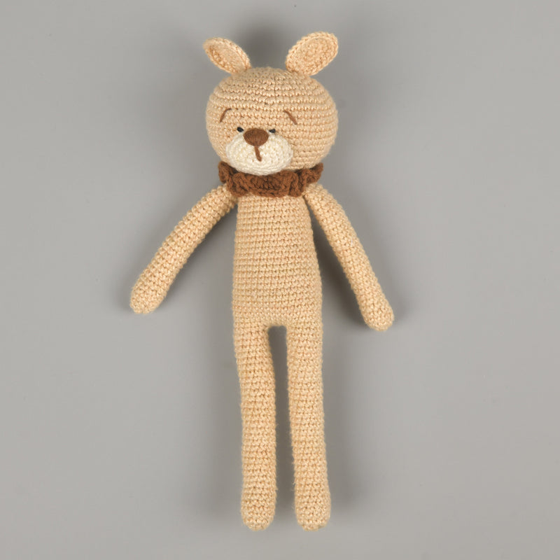Svecha Toys: Buddy bear crochet slender doll