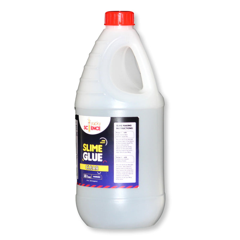 Slime and Craft Clear School Glue (2 Litres, Pack of 1 Bottle)