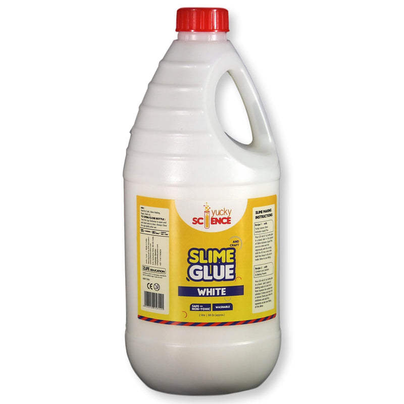 Slime and Craft White School Glue (2 Litres, Pack of 1 Bottle)
