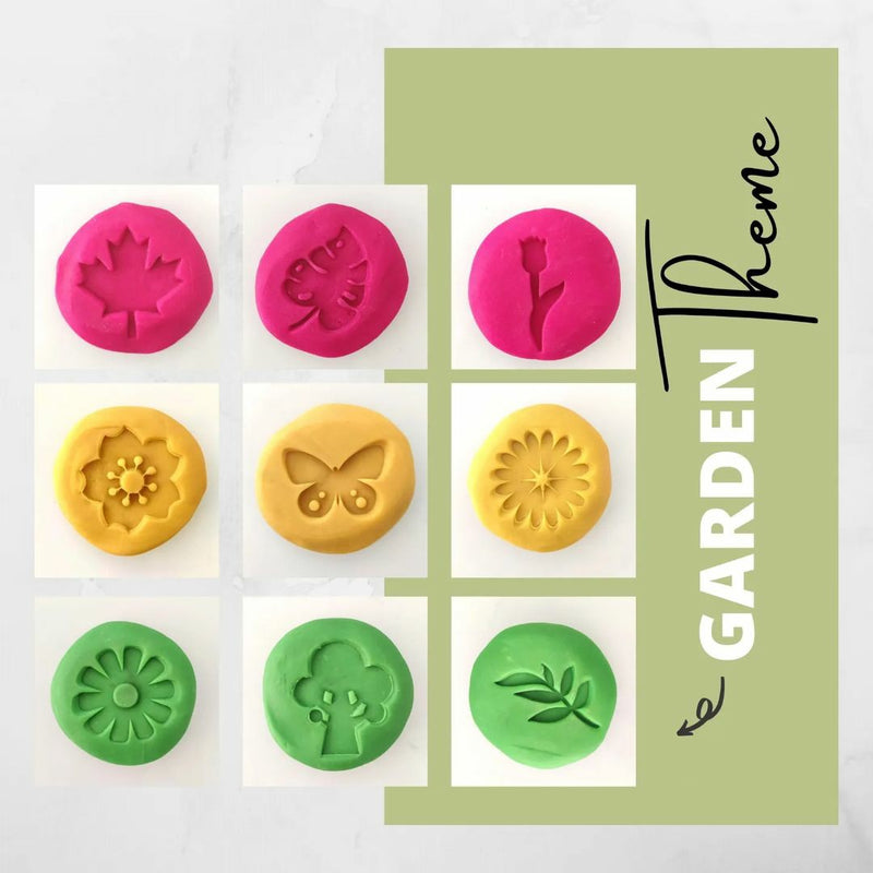 KIDDO KORNER | Floral Garden Theme Stamp Set | Stamp Set for Kids | Stamp Art | Arts & Crafts…