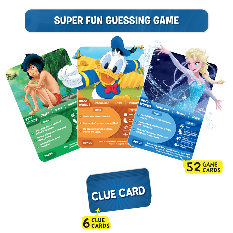 Skillmatics Card Game : Guess in 10 Disney Edition | Gifts for Ages 6 and Up | Super Fun Mickey Mouse, Lion King Game for Kid