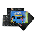 Reusable Chalk Board Drawing Table Mats, Set of 3 Mats (Includes 10 Coloured Chalks)