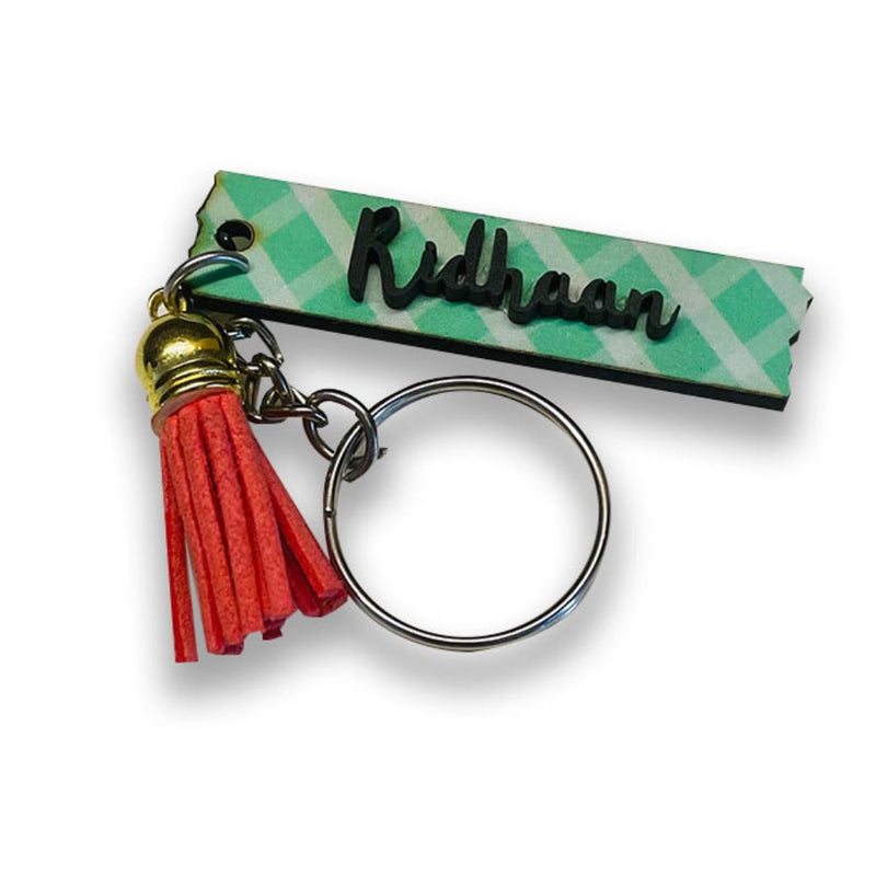 Key Chain Rakhi - Green (Personalization available)