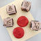 KIDDO KORNER | Construction Theme Wooden Play-Dough Stamp Cube for Kids | Wooden Stamp Cube Set of 1