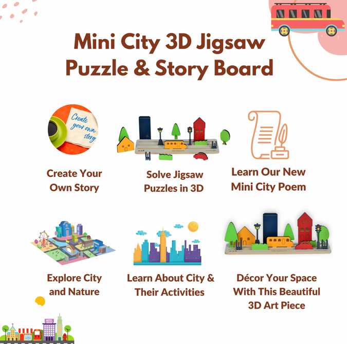 The Funny Mind Storyboard | Role Play | Puzzle | Story Making | Real Life Learning (The Mini City)