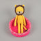 Svecha Toys: Adam the lion crochet slender doll