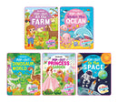 Pop- Out Books Pack- 5 Books : Interactive & Activity Children Book by Dreamland Publications