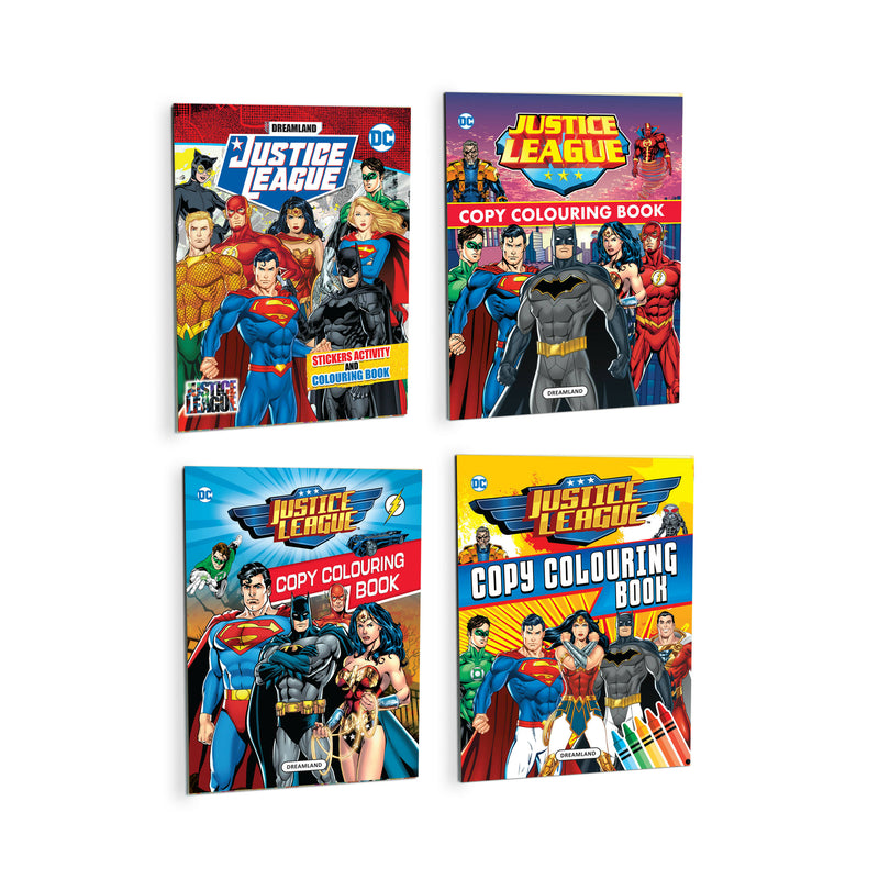 Justice League Copy Colouring and Activity Books Pack (A Pack of 5 Books)