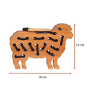 Thasvi Wooden Sheep Lacing Toy