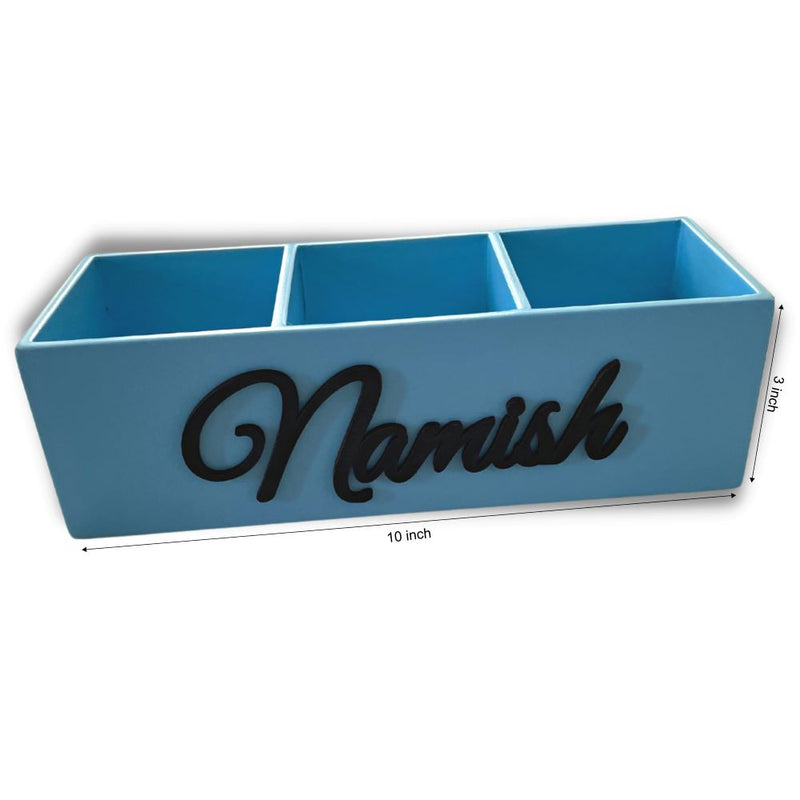 Stationery Holder - Blue ( Personalization available )