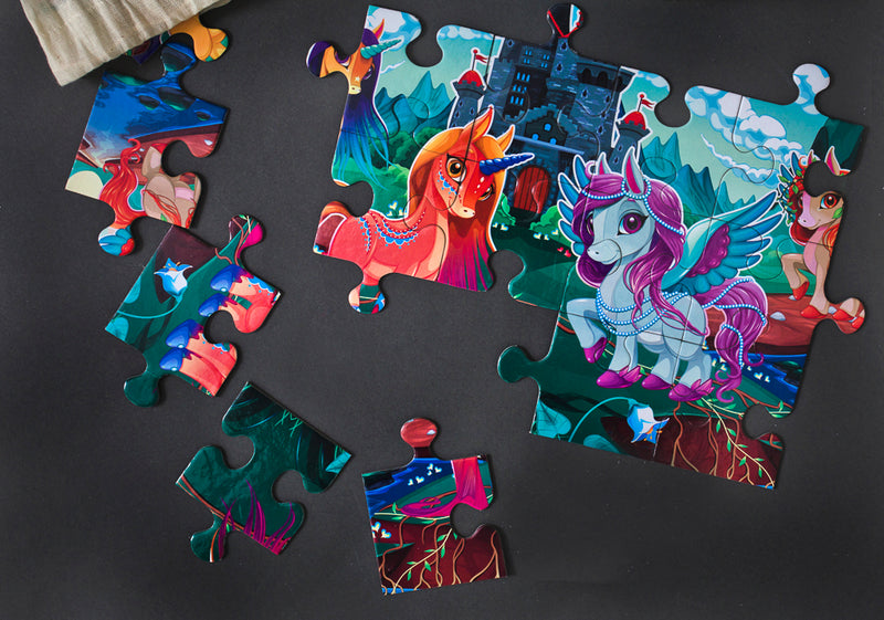 Unicorn and Pony Jigsaw Puzzle 30 pieces