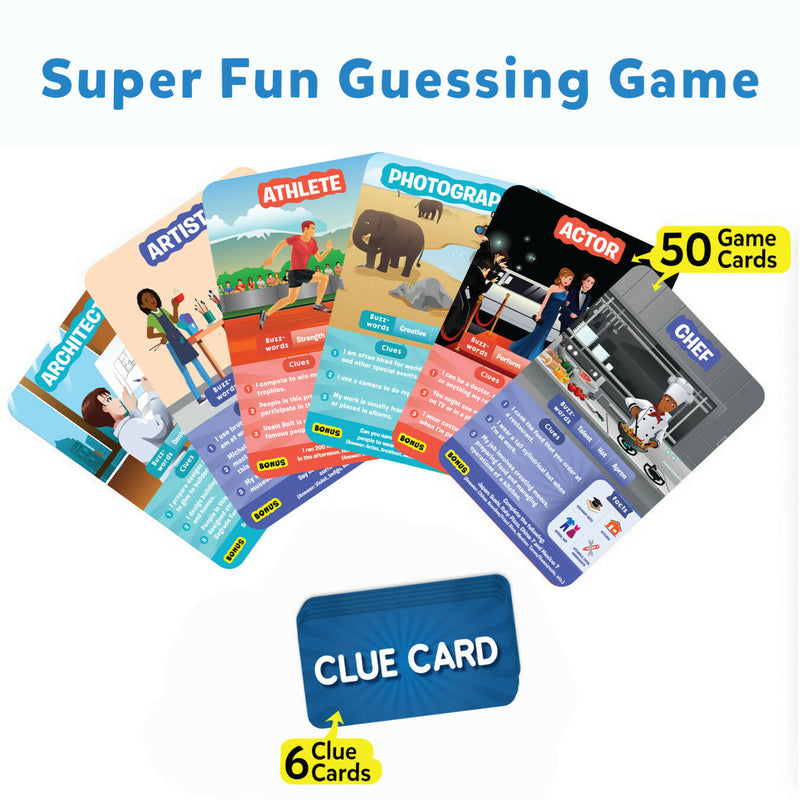 Skillmatics Card Game : Guess in 10 Inspiring Professions | Gifts for Ages 6 and Up for Kids | Super Fun for Travel and Family Game Time