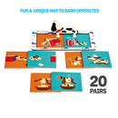 Clever Dog, Fun Opposites Puzzle, Self Correcting Matching Puzzle for Preschooler -Pack of 5