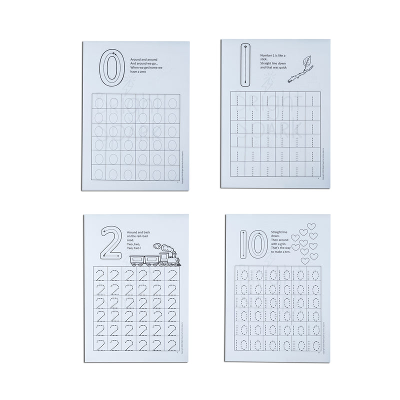 Tracing Numbers 1-10 (20 sheets)