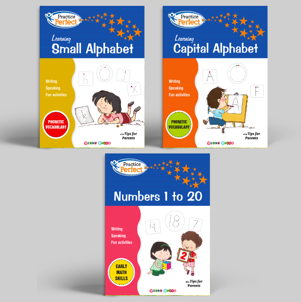 Get Perfect in Numbers and Alphabets (Combo set of 3)
