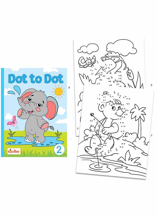 Set of 4 Dot to Dot Books for 3+ Year Old Children