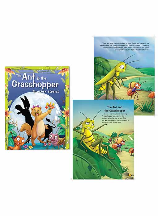 Set of 5 Aesop's Fables Picture Story Books for 3+ Year Old Children