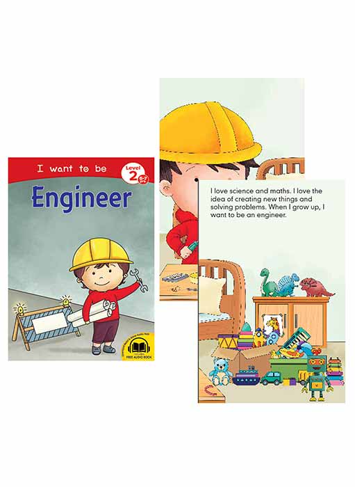 Set of 8 I want to be Books for 6-7 Year Old Children