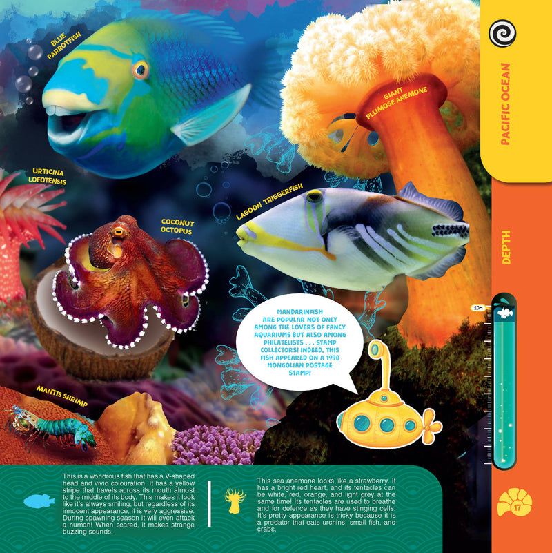 Secrets of the Oceans- Wow Encyclopedia in Augmented Reality : Reference Educational Wall Chart By Dreamland Publications 9789388371780