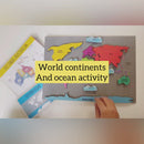 World continents and oceans activity